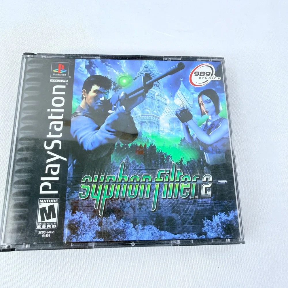 Syphon Filter 2 Sony PlayStation PS1 2000 2-Disc 989 Studios SCUS-94451/94491